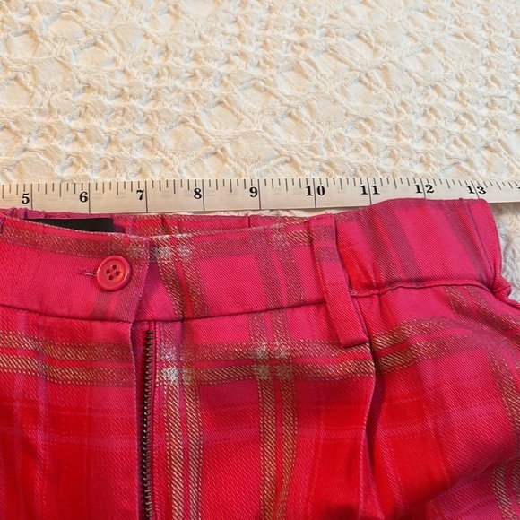 Wildfang + BP Pink Rouge Plaid Pants size small worn once - Picture 6 of 7